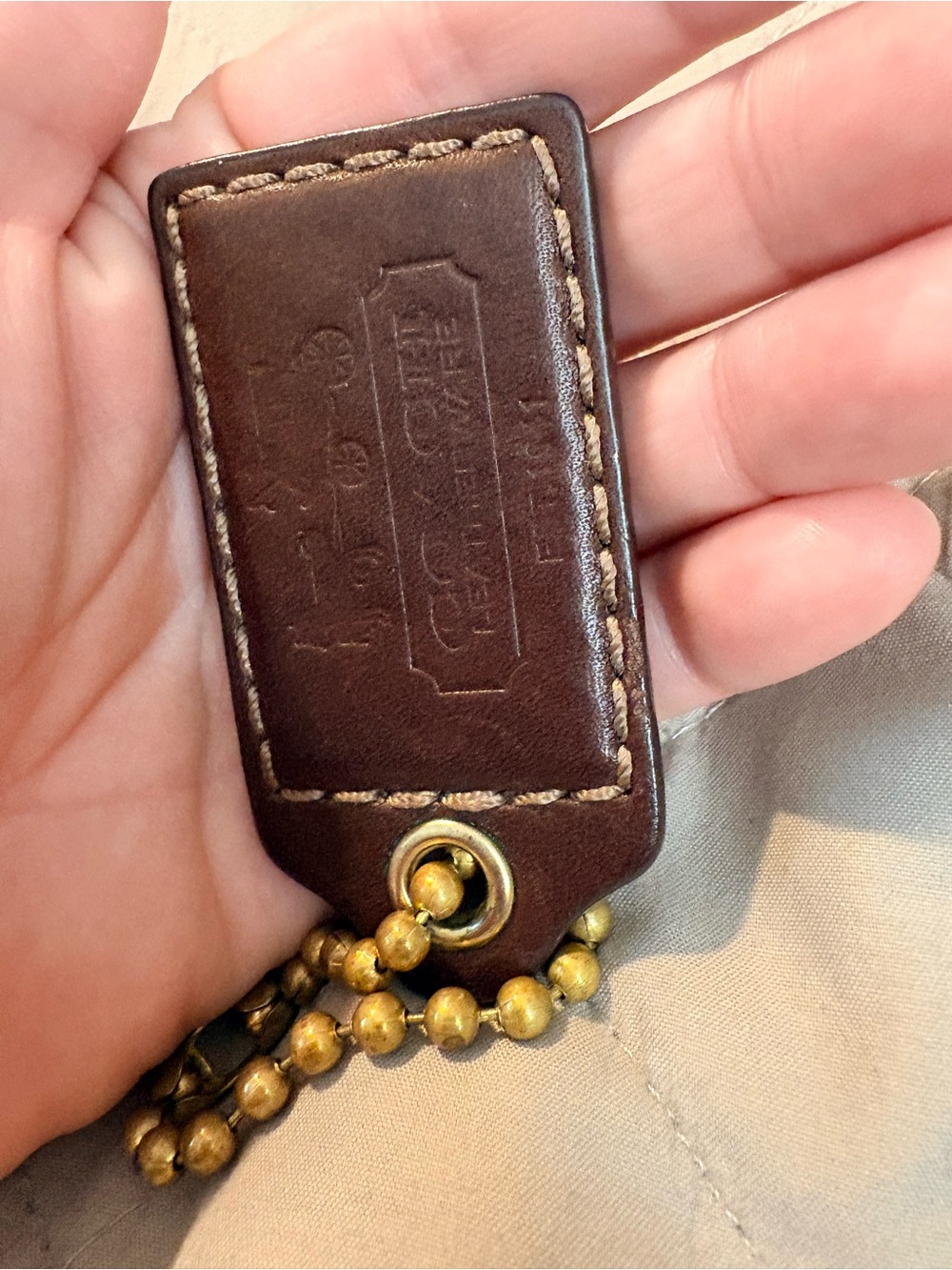 3 inch Oversized 1941 Collection Leather Hangtag – Chocolate Brown